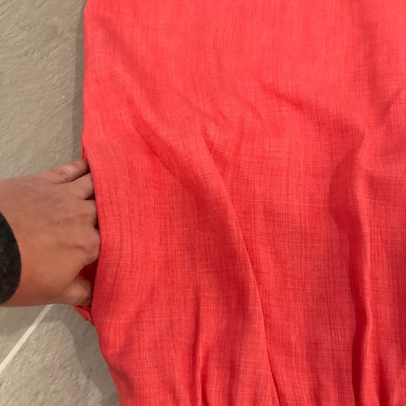 Ellen Tracy beaded woven v-neck a-line dress 4 - Picture 4 of 7